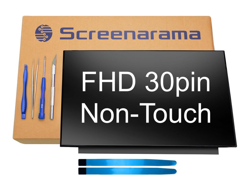 SCREENARAMA New Screen Replacement for N140HCA-EAC REV.C1, No tabs, FHD 1920x1080, IPS, Matte, LCD LED Display with Tools - Image 1